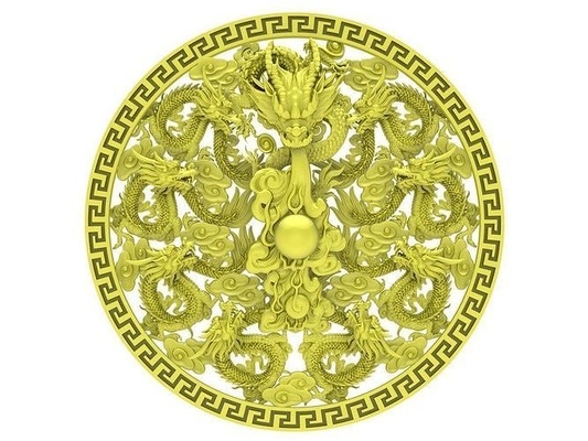 chino continuar or lanzamientos gemas colgante pendiente 4039 joyería joya moda accesorios oro hombre hombres diseño feng shui colgantes 3d print model - Mito3D