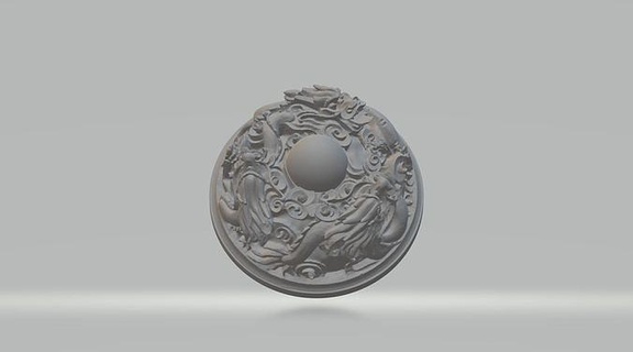 chinese furnace cover three tripod bronze eared incense stove interior art sculptures architectural decoration ancient ware decor house 3d print model - Mito3D