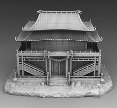 chinesisch palast china haus zuhause häuser traditionell tradition roter drache drachen sakura rosa taschenlampen 3dmodels modelle 3d 3dprinting 3dmodelsfor3dprinting spiele spielzeuge 3d print model - Mito3D