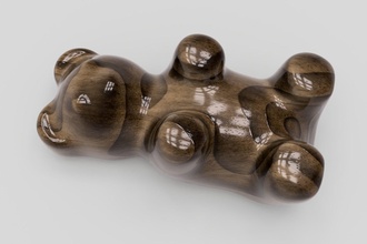 chipbear arte madeira retro floresta esculturas 3d print model - Mito3D