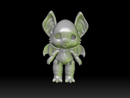 chiroptera - animents bjd doll fantasy creature mouster games toys 3d print model - Mito3D