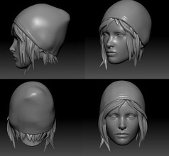 chloe price life is strange head scale model toy arcadia bay games toys 3d print model - Mito3D