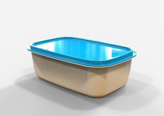 chocolate caja almacenamiento plastico paquete regalo envase goft hielo crema comida fiesta Envío embalaje 3D print model - Mito3D