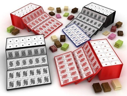 chocolate molds factory collection spades diamonds hearts clubs bicycle casino jack king queen mold pastry kitchen diy dining 3dotworks playingcards card playing house 3d print model - Mito3D