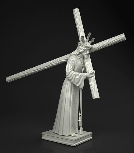 Christus Kreuz Jesus Christentum Charakter Kunst Skulpturen 3D print model - Mito3D