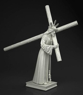 Cristo attraversare Gesù uomo cristianesimo carattere arte sculture 3d print model - Mito3D