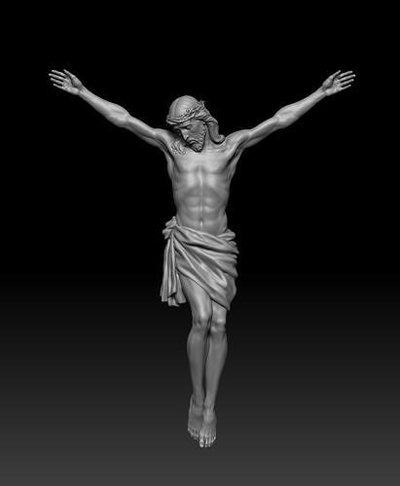 i̇sa isa çapraz christus çarmıha gerilme din adam insan gerçekçilik vücut erkek heykel 3dprint 3d yazdır dindar nesne sanat heykeller 3d print model - Mito3D