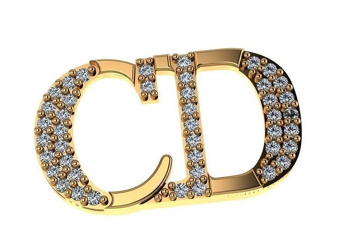 christian dior cd jewelry gold silver jewel gem jesu religiou object design desktop fashion shining accessory bible necklaces 3D print model - Mito3D