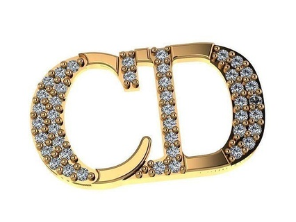 Christian Dior cd bijoux or argent bijou gemme Jésus religiou objet conception bureau mode brillant accessoire Bible colliers 3d print model - Mito3D