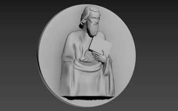 christian man one character body people religious art sculptures 3d print model - Mito3D