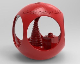 Natale palla 3d 3dmodel 3dprint stampabile stl Giochi giocattoli 3d print model - Mito3D