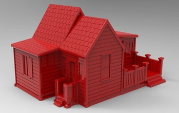 Natale Casa 3d 3dmodel 3dprint stampabile stl Giochi giocattoli 3d print model - Mito3D