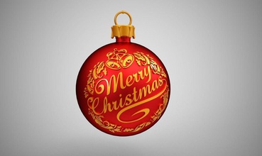 christmas ball house decoration hanging winter gold houseware christma sphere shining silver printable decor 3d print model - Mito3D
