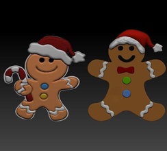 Noël corvée décoration 3d model3d fête vacances biscuits loisir DIY 3d print model - Mito3D