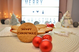 natale cookie cutter set di 4 pezzi buone feste casa la panetteria biscotto famiglia regalo vacanza cucina amore presente inverno pranzo e sala da 3d print model - Mito3D