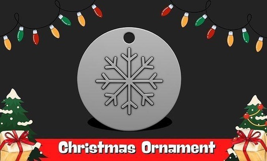 christmas ornament - pendant tree decor 04 cookie decoration xmas celebration snow holiday santaclaus santa gift diy design 3dicon icon jewerly house 3d print model - Mito3D