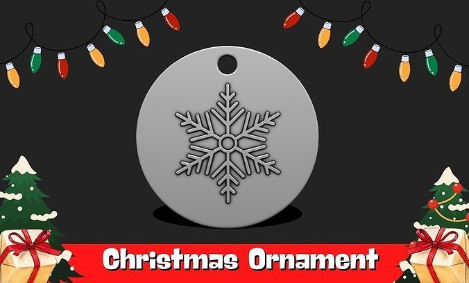 christmas ornament - pendant tree decor 11 cookie decoration xmas celebration snow holiday santaclaus santa gift diy design 3dicon icon jewerly house 3D print model - Mito3D
