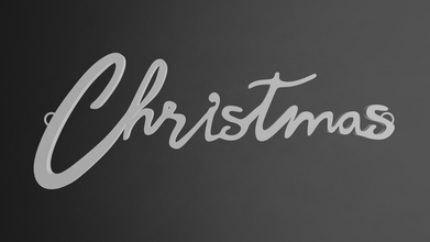 weihnachten anhänger schmuck halskette schnitt schriftfelter kunst winter anpassbar festlich einzigartig stimmung jahreszeit juwel brief ohrring 3d print model - Mito3D