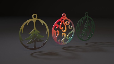 giocattolo di natale la decorazione arredamento il design art luminose albero christmastree forma celebrazione giochi i giocattoli altri 3d print model - Mito3D