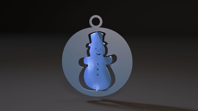 christmas toy snowman decoration decor design art bright tree christmastree shape celebration games toys other sculptures 3d print model - Mito3D