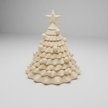 christmas tree pine green conifer ball ornament holiday resin elegoo blender red games toys 3d print model - Mito3D