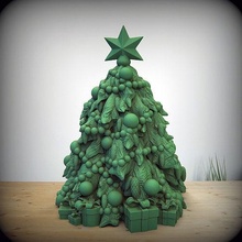christmas tree forest fir winter newyear 3dmaker house decor 3d print model - Mito3D