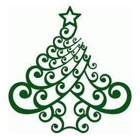 Natale albero ornamento decorazione ornato silhouette navidad Casa arredamento 3d print model - Mito3D