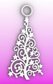 christmas tree ornament arbol navidad house decor 3d print model - Mito3D