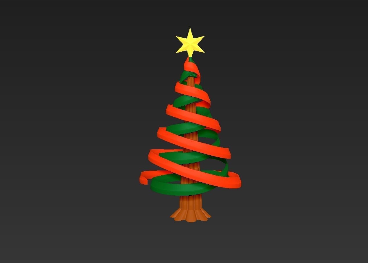 Noel ağaç basit döndürülebilir montaj model Baba madde çam Pinewood kış harikalar diyarı oyuncaklar tamirci Christma top kardan adam doğa soğuk mevsim selamlama tatil 3D print model - Mito3D