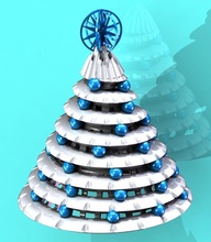 Weihnachtsbaum - Spirale- Duell Farbe Haus Baum Weihnachten Urlaub Dekoration Spirale Kunst ornament Dekor lightshade Skulpturen sterolithography Sache x3g stl 3d print model - Mito3D