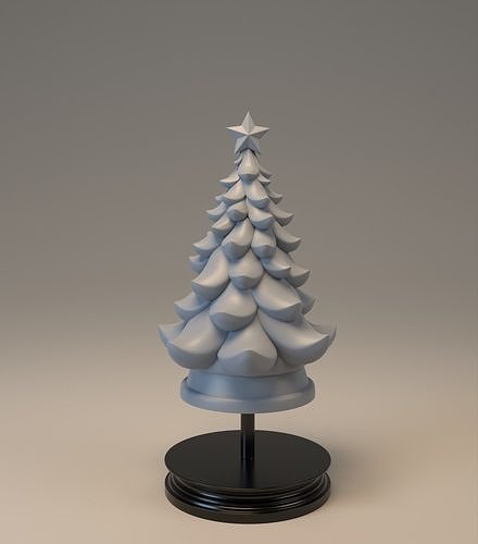 Weihnachten Baum stilisiert Winter Kunst Schnee 3d 3dprinting druckbar Dekoration Skulpturen 3D print model - Mito3D