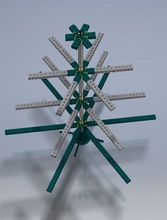 christmas tree transformer forest green art sculptures 3d print model - Mito3D