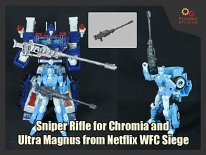 chromia magnus sniper rifle transformers wfc siege netflix games toys 3d print model - Mito3D