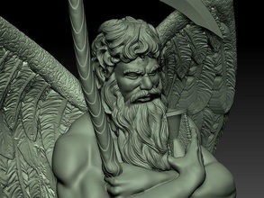 chronos dieu of temps grec figure saturne statue art sculptures 3d print model - Mito3D