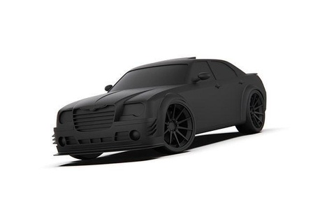 Chrysler 300c imprimible coche vehiculo estándar vehículo Estados Unidos sedán us lujo suv pasatiempo bricolaje diy automotor 3d print model - Mito3D