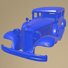 Chrysler impérial accouplé sedan 1931 imprimable voiture corps 1 10 pièces scalextric tamiya rc miniz robot d'exploration 3d print model - Mito3D