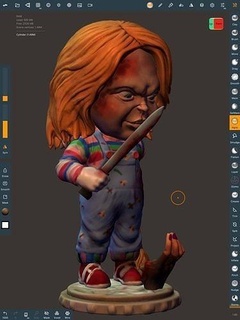 Chucky hayran Sanat heykel 3d zbrush Boneco impressao3d print3d heykeller 3d print model - Mito3D
