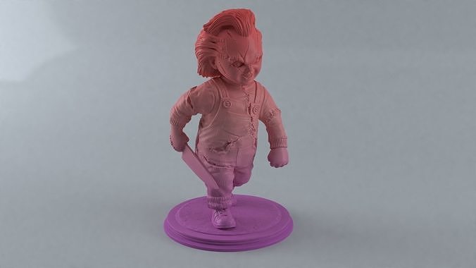 chucky sculpture childsplay horror chuckydoll halloween movies good guy doll freddy krugger killer toy 3dprint resin leatherface crime pennywise creature games toys 3D print model - Mito3D