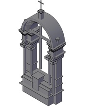 église niche architecture conception art intérieur catholique christian religiou objet sculptures 3d print model - Mito3D