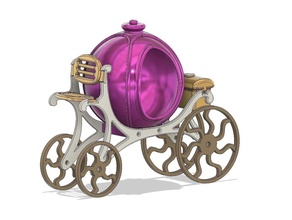 cendrillon chariot voiture spécial or jeux jouets 3d print model - Mito3D