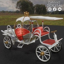 cinderella electric carriage disney princess toys 3d child car fantasy fashion art cartoon games 3d print model - Mito3D