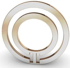 círculo pingente ouro joalheria jóias pingentes 3d print model - Mito3D