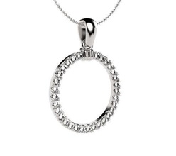 pendentif cercle bijoux collier dainty simple élégant de la conception 3ddesign 3d 3dp 3dprinting l'impression imprimable le diamant pendentifs belle circlependant pierre précieuse 3d print model - Mito3D