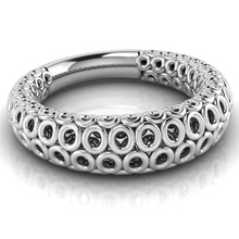 cerchio a forma di anello gioielli anelli gioiello oro argento stampabile fidanzamento matrimonio diamanti moda d'oro engagem e bellezza unico cad abbigliamento 3d print model - Mito3D