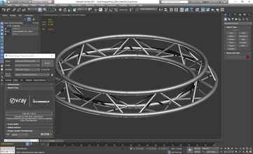 circle triangular truss full diameter 200cm art concert 3d stage stand scaffold television virtual studio set trusses lighting exhibition light scene construction print 3dprint hoby other 3d print model - Mito3D