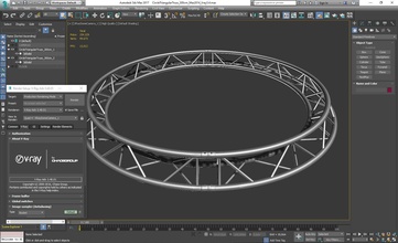 circle triangular truss full diameter 300cm games-toys system parts part stage stand stands scaffold studio set structure trusses architecture beams building material materials buildings lighting games toys other 3d print model - Mito3D