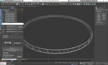 circle triangular truss full diameter 800cm hobby-diy system parts part stage stand stands scaffold studio set structure trusses architecture beams building material materials buildings lighting hobby diy other 3d print model - Mito3D