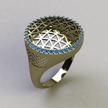 circolare squillare oro gioielleria 3d 3dgold anelli 3d print model - Mito3D