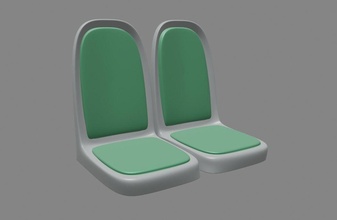 ville autobus siège sièges chaise confort véhicule intérieur meubles loisir diy automobile 3d print model - Mito3D