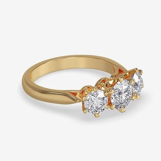cj 0005 Fidanzamento render immagini video gioielleria diamante nozze oro stampabile anelli 3d print model - Mito3D
